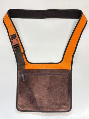 MIU MIU 1999SS ARCHIVE SHOULDER BAG DARK BROWN ORANGE Y2K VINTAGE