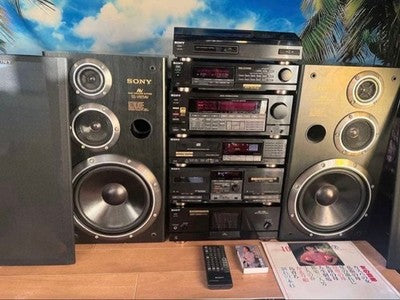 SONY LBT-V925 LIBERTY HI-FI STEREO SYSTEM RECORD PLAYER CASSETTE CD JAPAN