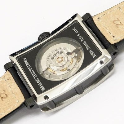 EPOS 3417OHBSABK SPORTIVE RECTANGULAR OPEN HEART MEN'S WRISTWATCH AUTOMATIC