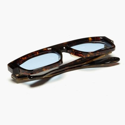 JACQUES MARIE MAGE RITZ TORTOISE SUNGLASSES TORTOISE BROWN BABY BLUE 57□19