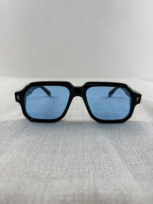 JACQUES MARIE MAGE CHALLENGER JMMCG6D BLACK FRAME BLUE LENSES 155-171 FROM JAPAN