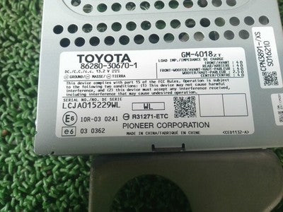 LEXUS GS DBA-GRL10 AUDIO AMPLIFIER 077 86280-30670 86280-30671
