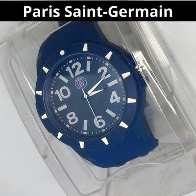 PARIS SAINT-GERMAIN FC WATCH BLUE & WHITE ANALOG QUARTZ USED FROM JAPAN