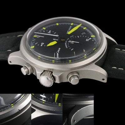 SINN 356 EURO FLIEGER CHRONOGRAPH 356 BLACK DIAL AUTOMATIC MEN'S WATCH USED