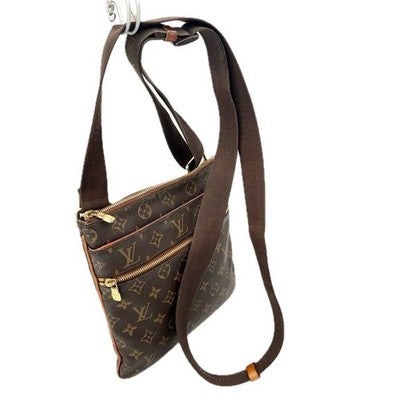 LOUIS VUITTON M40524 MONOGRAM POCHETTE VALMY SHOULDER BAG AUTHENTIC USED LEATHER