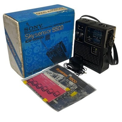 SONY ICF-5500 SKY SENSOR FIRST GENERATION RARE RADIO ORIGINAL BOX MANUAL JAPANHI