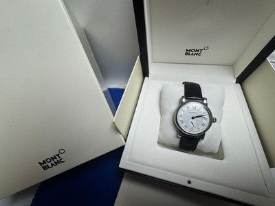 MONTBLANC STAR ROMAN SMALL SECONDS AUTOMATIC WATCH 39MM SAPPHIRE CRYSTAL