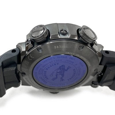 CASIO G-SHOCK MR-G FROGMAN MRG-BF1000R-1AJR TOUGH SOLAR RADIO BLACK TIDE GRAPH