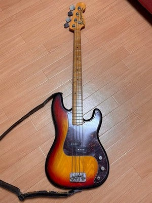YAMAHA PULSER BASS PB-400 VINTAGE SUNBURST ELECTRIC BASS GUITAR WITH STRAP CASE