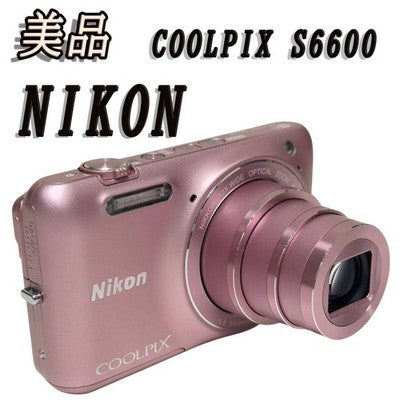 NIKON COOLPIX S6600 COMPACT DIGITAL CAMERA, SILKY PINK, EXCELLENT+++++