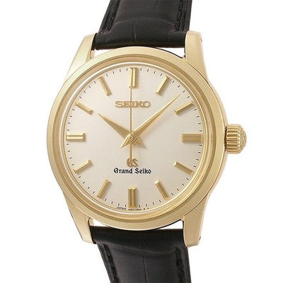 SEIKO GRAND SEIKO SBGW008 9S54-00A0 37MM SILVER DIAL K18YG MANUAL WINDING