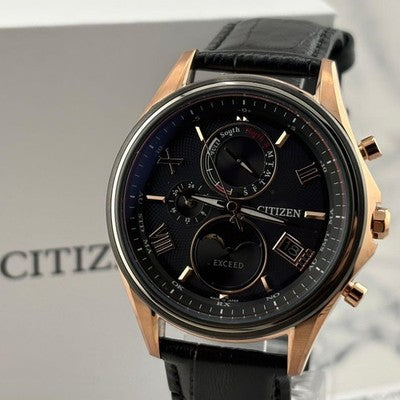 CITIZEN EXCEED BY1020-61E BLACK ECO DRIVE RADIO CONTROL WATCH NEW JAPAN BOX