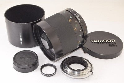 TAMRON SP TELE MACRO 500MM F8 55B WITH NIKON MOUNT ADAPTALL-2 MOUNT AS IS