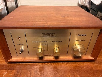 UESUGI U-BROS JUNIOR-2 TUBE PREAMPLIFIER 0 GAIN CONTROL PREAMP JAPAN 100V