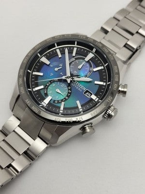 CITIZEN ATTESA AT8188-64L UNITE WITH BLUE ECO-DRIVE WATCH TESTED W/BOX
