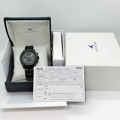 CASIO OCEANUS OCW-T4000BA-1A3JF TITANIUM SOLAR BLUETOOTH WATCH BOX WARRANTY