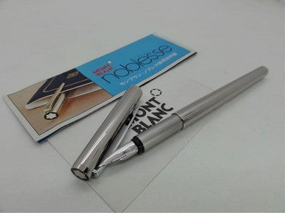Montblanc Noblesse No 1122 Fountain Pen Silver EF Buffed Finish Used From Japan