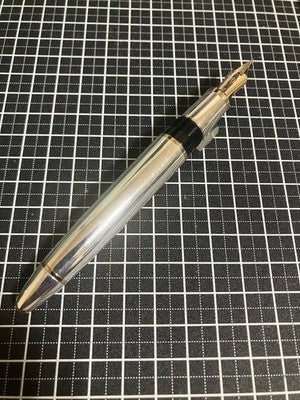 SAILOR PROFIT 21 STERLING SILVER FOUNTAIN PEN 21K GOLD NIB ZOOM NIB W/ BOX