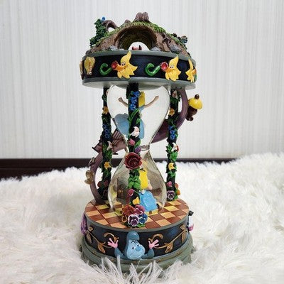 ALICE IN WONDERLAND SNOW GLOBE MUSIC BOX 26.5CM DISNEY STORE 25TH USED