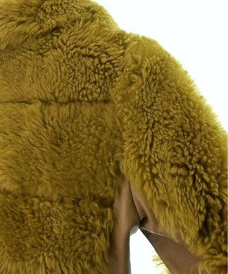CHLOE WOMEN SHEARLING SHEEPSKIN COAT BROWN SIZE 34 XXS ZIP ITALY PRE OWNED