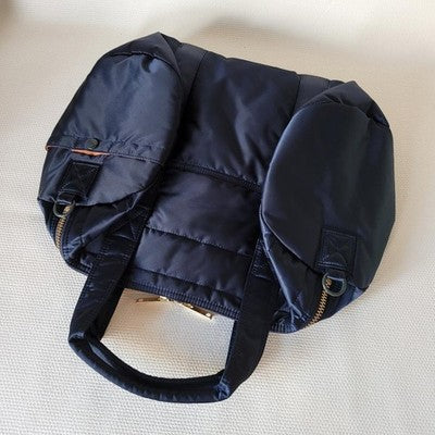 PORTER TANKER 2WAY DUFFLE BAG IRON BLUE UNUSED SHOULDER BAG NYLON YOSHIDA MINT