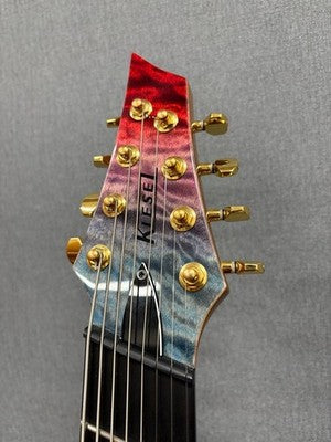 KIESEL DC8 CUSTOM 8-STRING NECK-THROUGH FAN FRET PIEZO QUILT MAPLE 2023