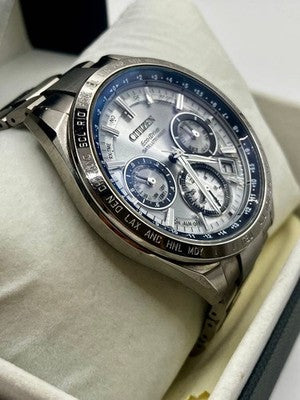 CITIZEN SATELLITE WAVE F900 GPS ECO DRIVE TITANIUM MEN'S WATCH BOX MANUAL