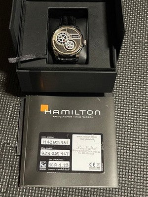HAMILTON JAZZMASTER REGULATOR CINEMA AUTO WATCH H42605731 42MM SWISS MADE