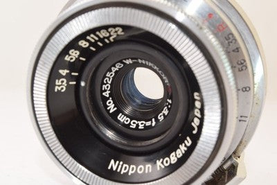 NIKON W-NIKKOR・C 3.5CM 35MM F3.5 S-MOUNT INTERCHANGEABLE LENS FOR NIKON S