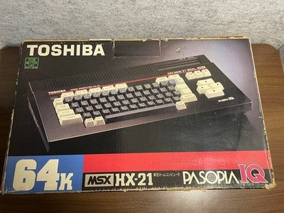 TOSHIBA HX-21 MSX COMPUTER BOXED BOOTS VIDEO OK KEYBOARD TESTED AS IS VINTAGE