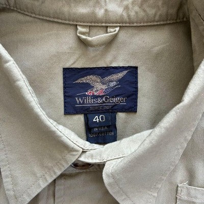 VINTAGE WILLIS & GEIGER HEMINGWAY JACKET 80S 90S MADE IN USA SIZE 40
