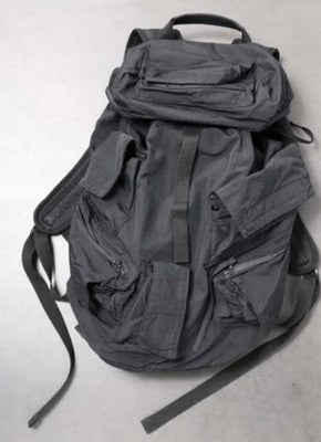 JULIUS ARCHIVE TACTICAL BACKPACK BLACK COTTON NYLON USED EXCELLENT++++