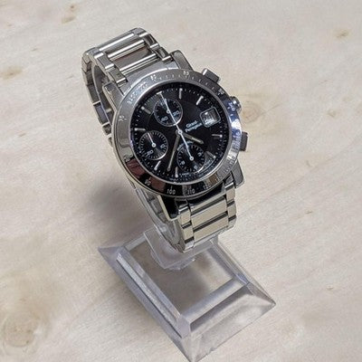 GIRARD PERREGAUX GP7500 CHRONOGRAPH AUTOMATIC 36MM BLACK DIAL MEN'S WATCH