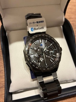 CASIO OCEANUS OCW-T6000B-1AJF FULL BLACK DLC TITANIUM BLUETOOTH SOLAR WATCH