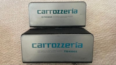 PIONEER CARROZZERIA TS-X66II SPEAKERS LONESOME CAR-BOY PAIR WORKING & TESTED JP