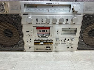 MARANTZ CRS-8000 BOOMBOX CASSETTE RADIO PLAYER DETACHABLE SPEAKER MAINTAINED