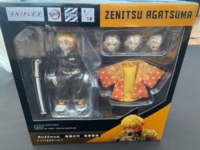 KIMETSUNO YAIBA ZENITSU AGATSUMA BUZZMOD 1/12 SCALE ACTION FIGURE ANIPLEX MINT