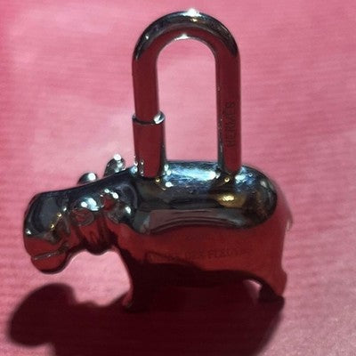 HERMES 2005 ANNEE DES FLEUVES HIPPOPOTAMUS CADENA CHARM CABAS LIMITED RARE