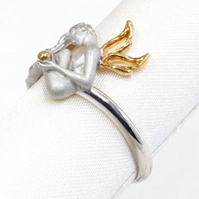 CARRERA Y CARRERA RING SV925/K18 ANGEL FAIRY TOTAL WEIGHT: 4.0G EXCELLENT++++