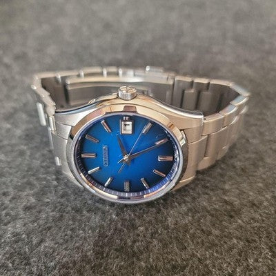 CITIZEN THE CITIZEN AQ4000-51L ECO DRIVE BLUE DIAL HIGH ACCURACY WATCH 40MM