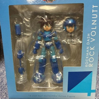 SENTINEL 4INCH-NEL ROCK VOLNUTT FIGURE ROCKMAN DASH MEGA MAN OPENED BOX