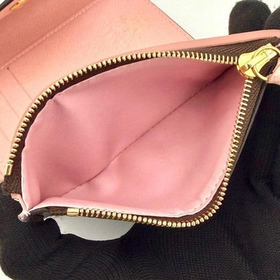 LOUIS VUITTON VICTORINE MONOGRAM ROSE BALLERINE TRI-FOLD WALLET M62360 JAPAN