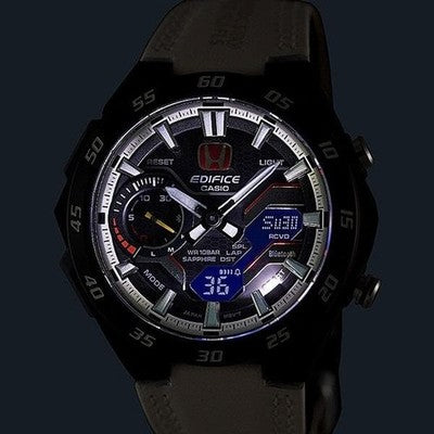 CASIO EDIFICE ECB-2200HTR-1ADR MEN'S SOLAR BLUETOOTH CHRONOGRAPH WATCH  UNUSED