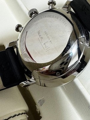 JUNGHANS 027 4601 00 CHRONOGRAPH BLACK MEN'S WRISTWATCH ROUND FACE GERMAN MADE