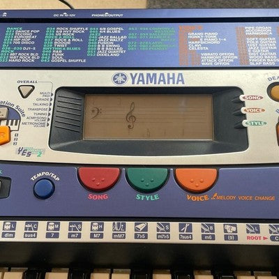 YAMAHA PSR-260 61-KEY TOUCH RESPONSE KEYBOARD 100 VOICES MIDI TESTED W/ ADAPTER