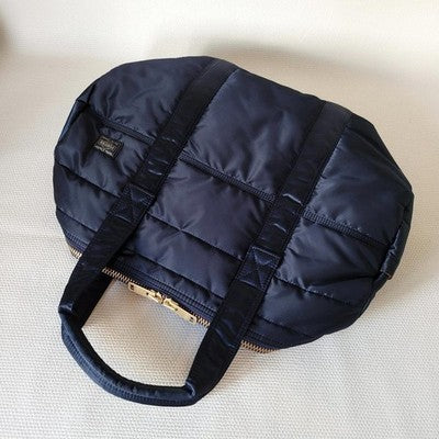 PORTER TANKER 2WAY DUFFLE BAG IRON BLUE UNUSED SHOULDER BAG NYLON YOSHIDA MINT
