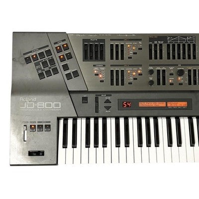 ROLAND JD-800 SYNTHESIZER 61-KEY KEYBOARD W/ CASE MANUAL DISK FROM JAPAN