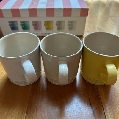 LE CREUSET MUG CUP SORBET COLLECTION SET OF 6 350ML RARE UNUSED JP