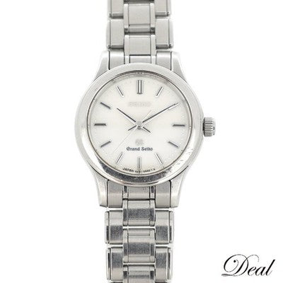 SEIKO GRAND SEIKO QUARTZ STGF027 4J51-0AA0 WOMEN'S WATCH WHITE DIAL SS 25MM