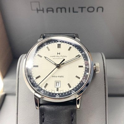 HAMILTON AMERICAN CLASSIC INTRA MATIC AUTO H38425720 AUTOMATIC 40MM DATE BOX